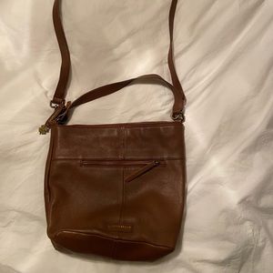 Lucky Brand Brown Leather Adjustable Tote